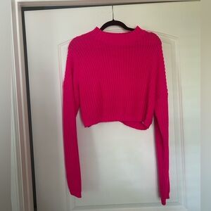 hot pink sweater